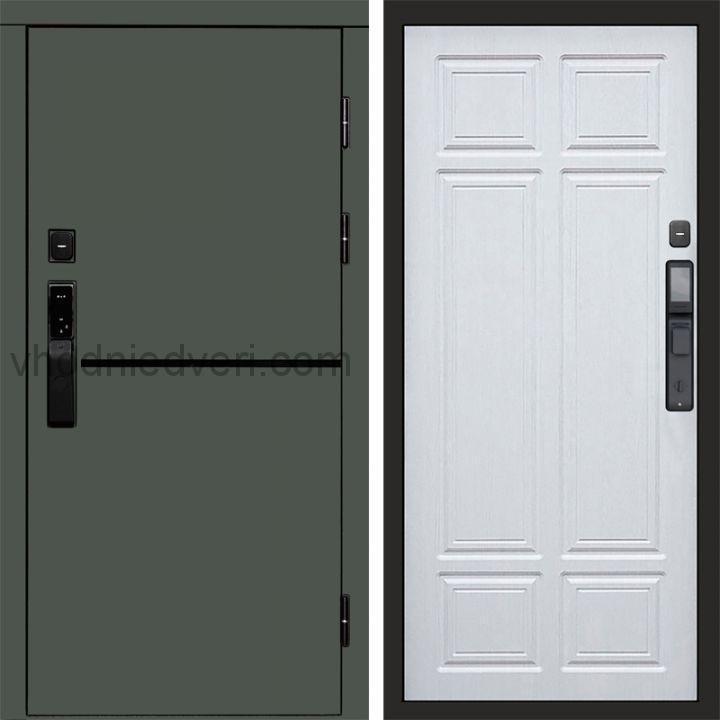 Входная дверь Termo-door ТРЕНД GREEN с электрозамком - Лиственница премиум