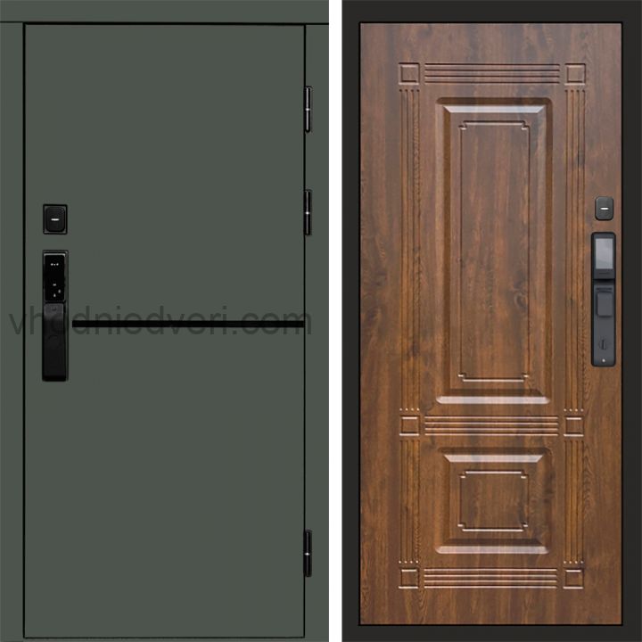 Входная дверь Termo-door ТРЕНД GREEN с электрозамком - Мадрид Дуб