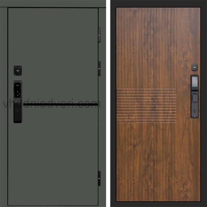 Входная дверь Termo-door ТРЕНД GREEN с электрозамком - Мастино Дуб