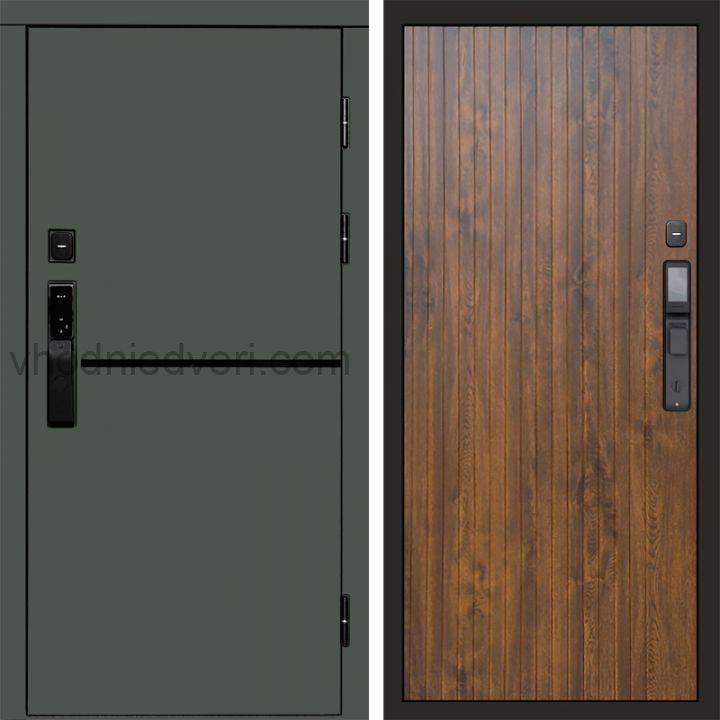 Входная дверь Termo-door ТРЕНД GREEN с электрозамком - Flat Дуб