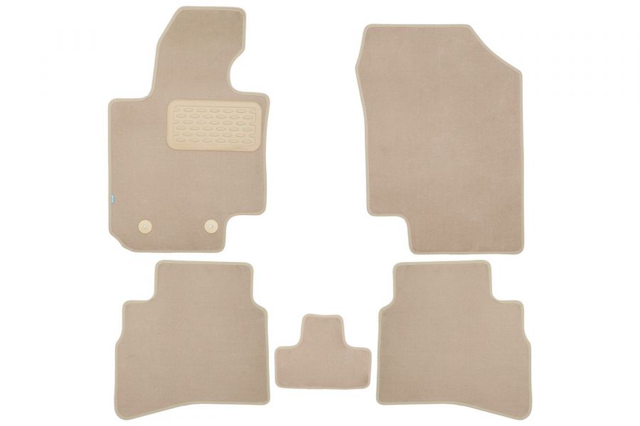 Коврики в салон Klever Premium JAC JS4 2022- внед., 5шт. (текстиль, бежевые) KLEVER0412600222112KH Klever