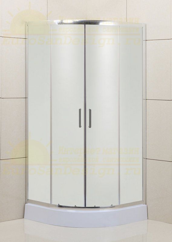 Душевой уголок Belbagno Uno-195 R прозрачное стекло, профиль хром 100х80 см ФОТО