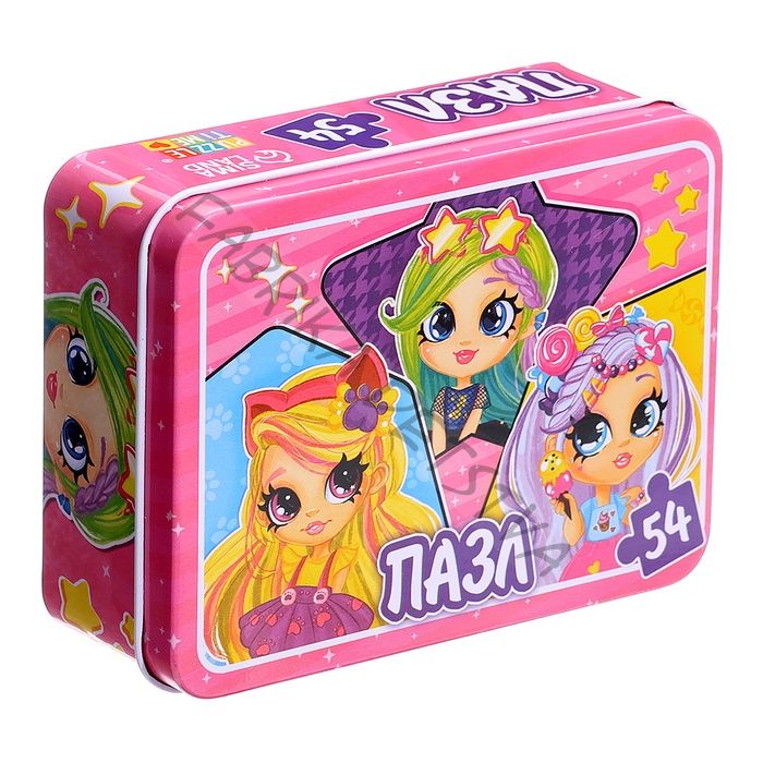 Пазл в металлической коробке «Лесные феи», 54 элемента