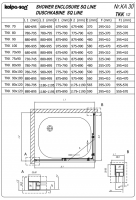 Прямоугольная душевая кабина Kolpa-San SQ LINE TKK 100х80 см схема 2