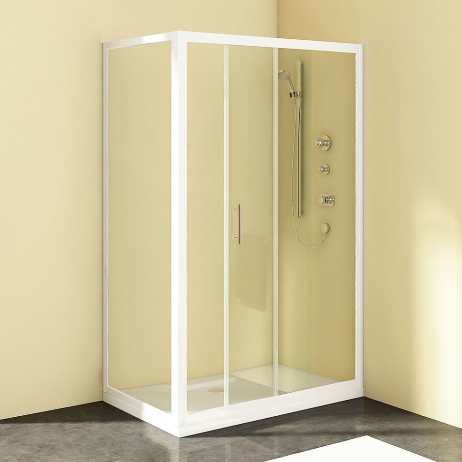 Душевая кабина Kolpa-San SQ LINE TV2D/S + SQ LINE TS без крыши 120х100 см