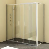 Угловая душевая кабина Kolpa-San SQ LINE TV4D/S + SQ LINE TS 170х75 см схема 1