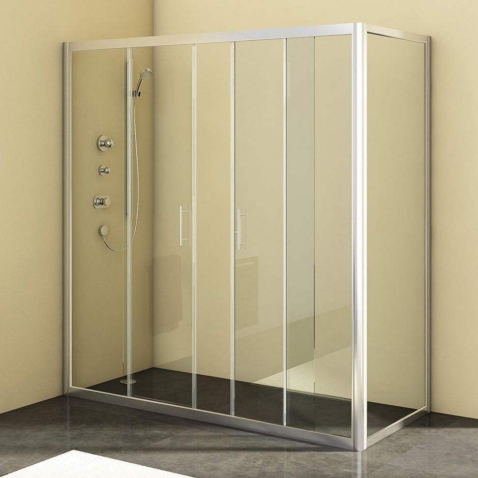 Угловая душевая кабина Kolpa-San SQ LINE TV4D/S + SQ LINE TS 180х90 см