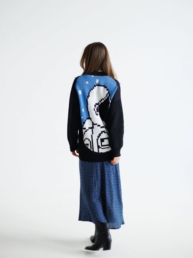 Кардиган с космонавтом