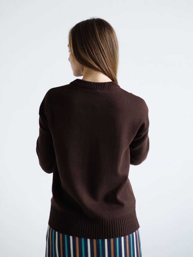 Свитер шоколад