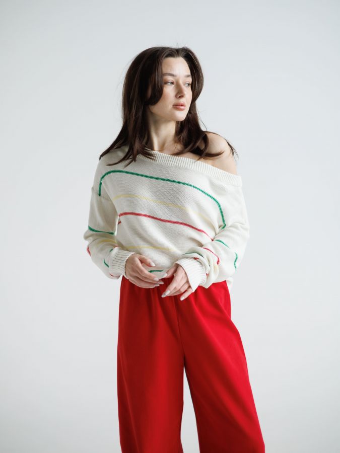 Свитер на одно плечо "Олимпиада"