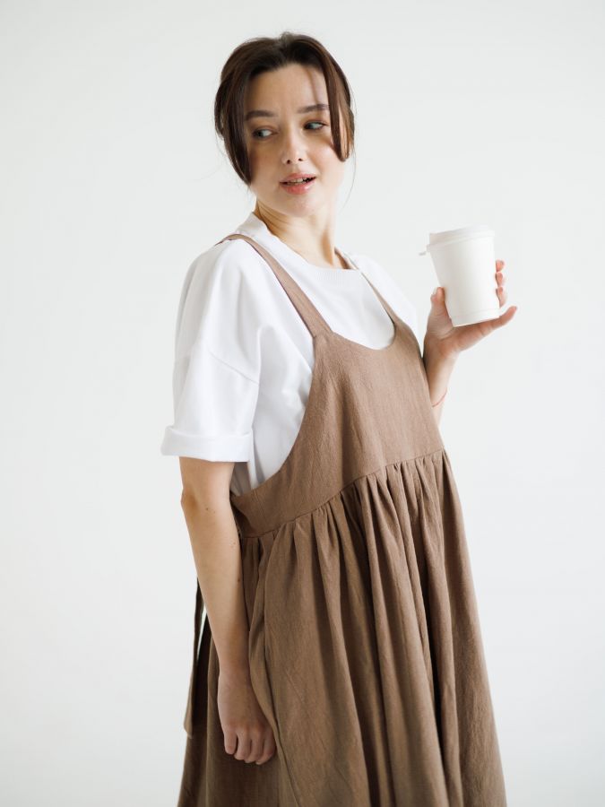 Сарафан Ortica из крапивы мокко