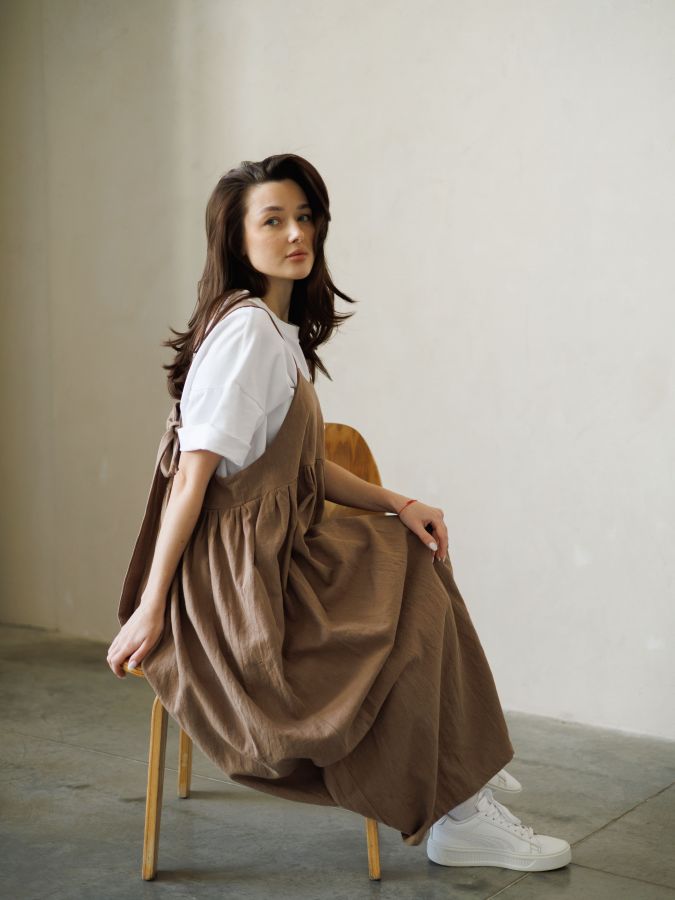 Сарафан Ortica из крапивы мокко