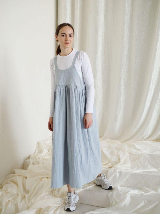 Сарафан Ortica из крапивы голубой