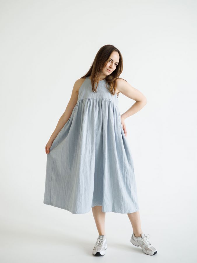 Сарафан Ortica из крапивы голубой