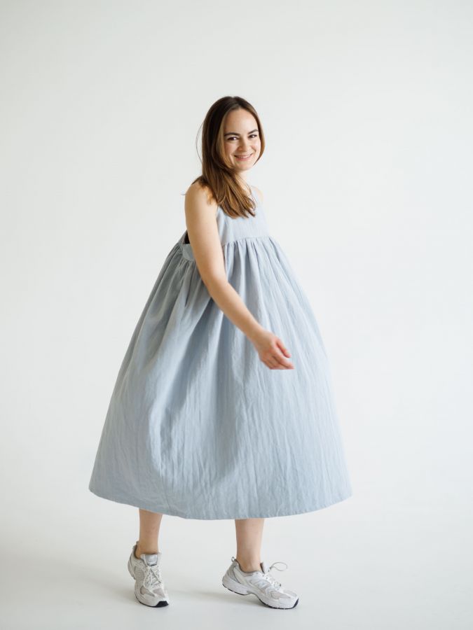 Сарафан Ortica из крапивы голубой