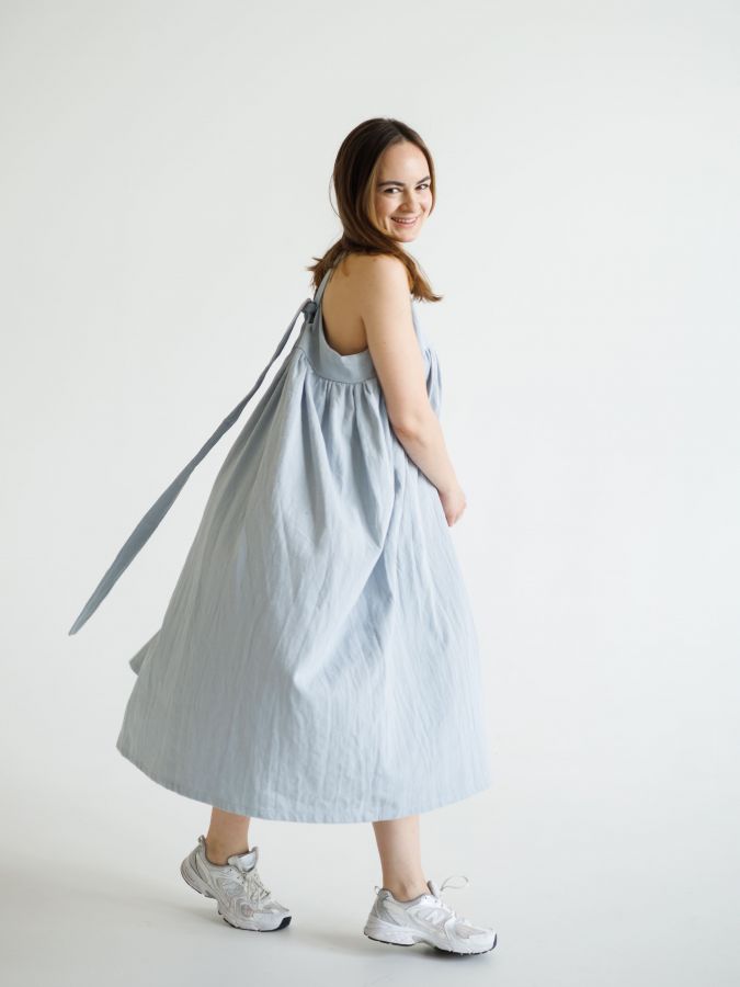 Сарафан Ortica из крапивы голубой