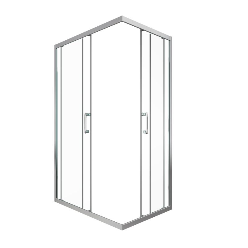Душевой уголок Triton Фикс-Хром 120Х80, без поддона DK398, профиль хром