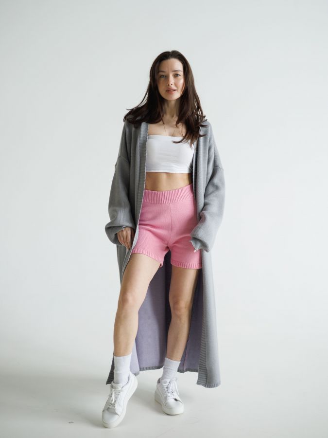 Кардиган двухсторонний длинный