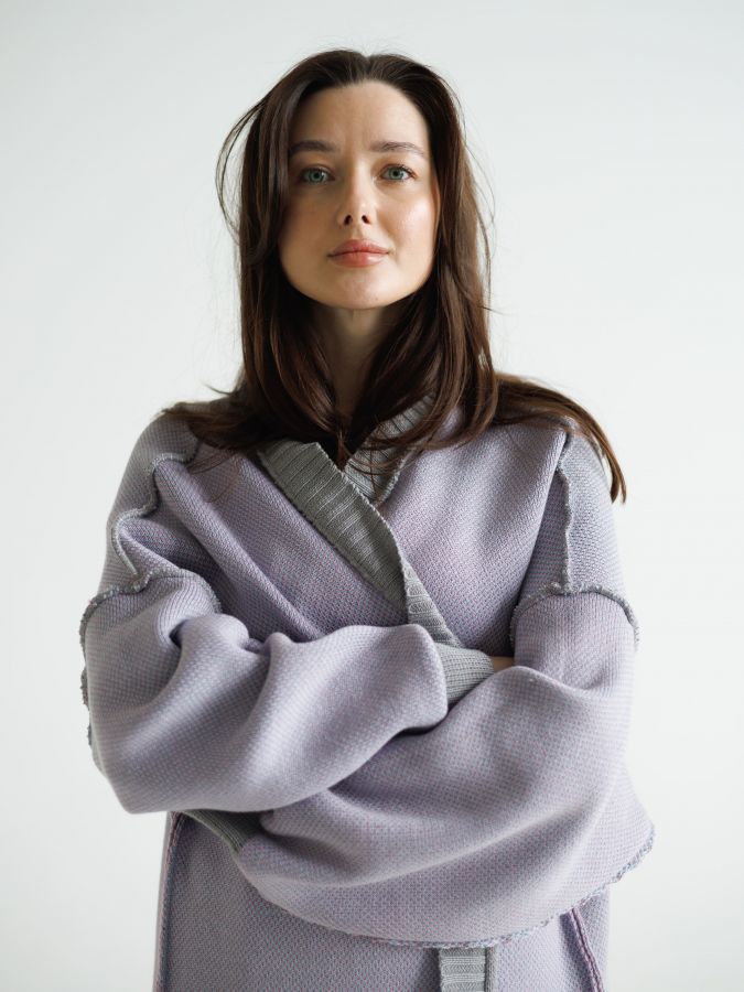 Кардиган двухсторонний длинный