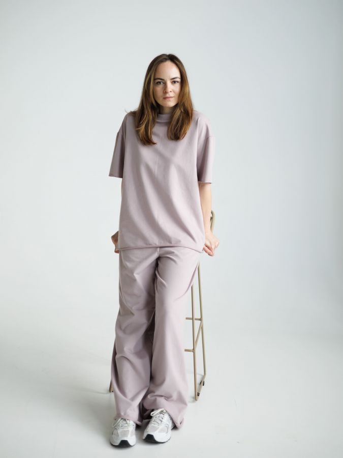 Футболка оверсайз туман