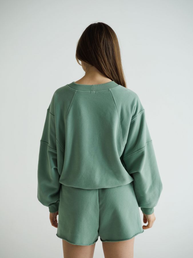 Шорты бесшовные полынь