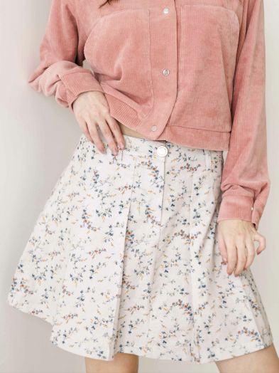 Юбка в складку Сухоцветы