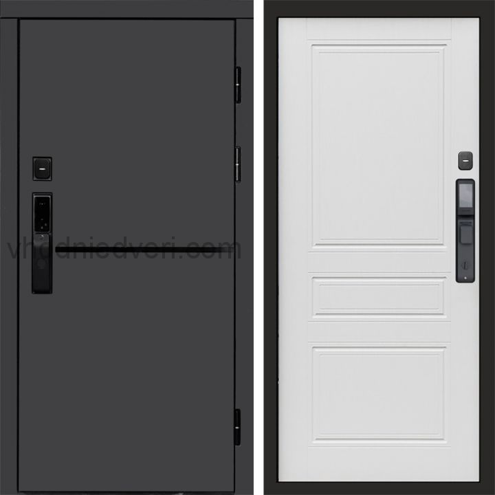 Входная дверь Termo-door ТРЕНД ГРАФИТ с электрозамком - Классика Лиственница