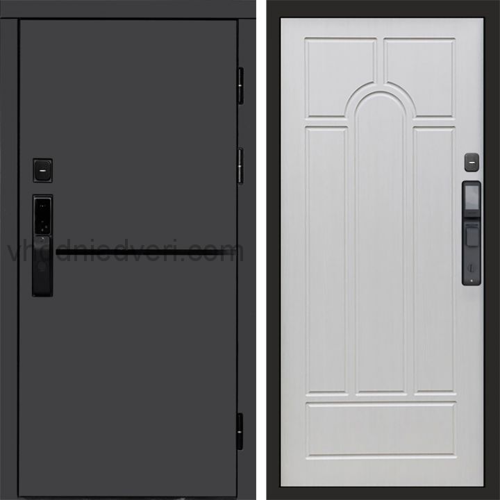 Входная дверь Termo-door ТРЕНД ГРАФИТ с электрозамком - Арка Лиственница