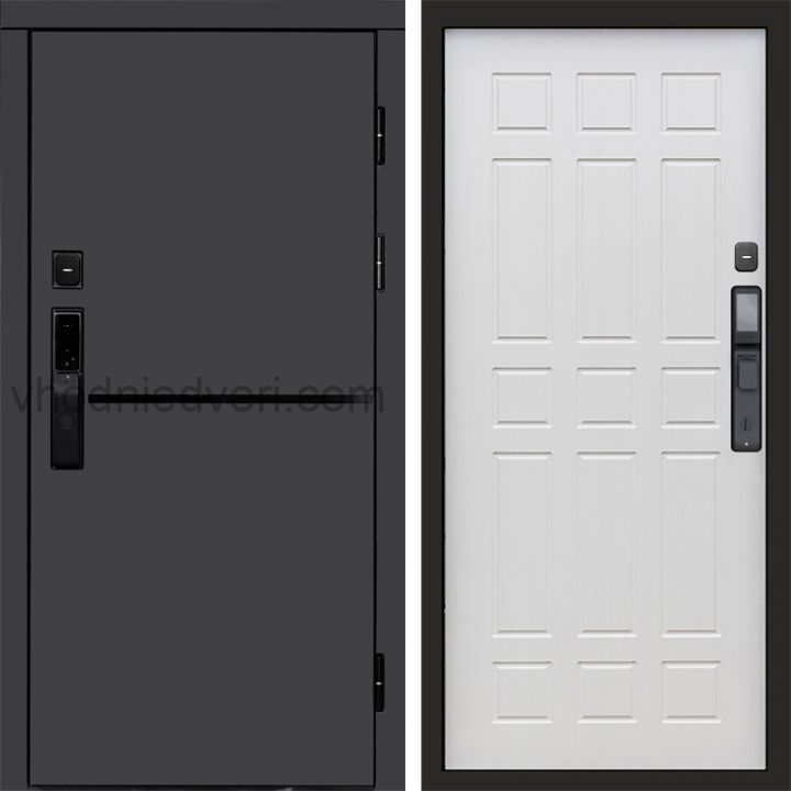 Входная дверь Termo-door ТРЕНД ГРАФИТ с электрозамком - Спарта Лиственница