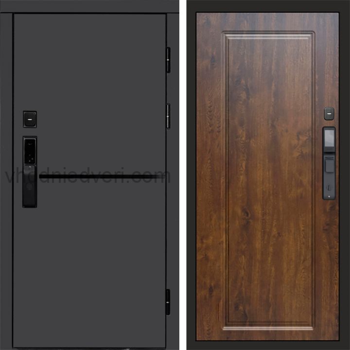 Входная дверь Termo-door ТРЕНД ГРАФИТ с электрозамком - Гранд Дуб