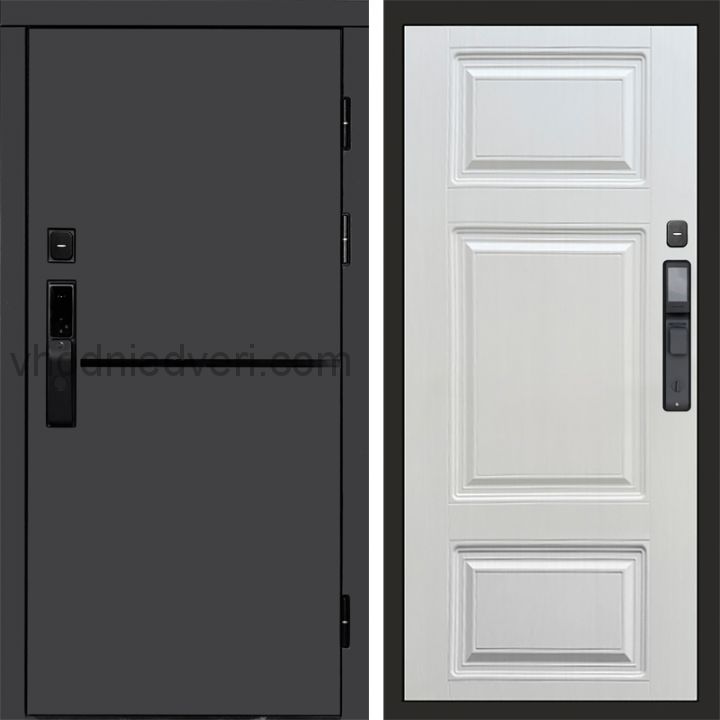 Входная дверь Termo-door ТРЕНД ГРАФИТ с электрозамком - Лион Лиственница