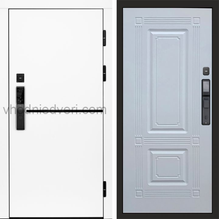 Входная дверь Termo-door ТРЕНД WHITE с электрозамком - Мадрид Белый софт