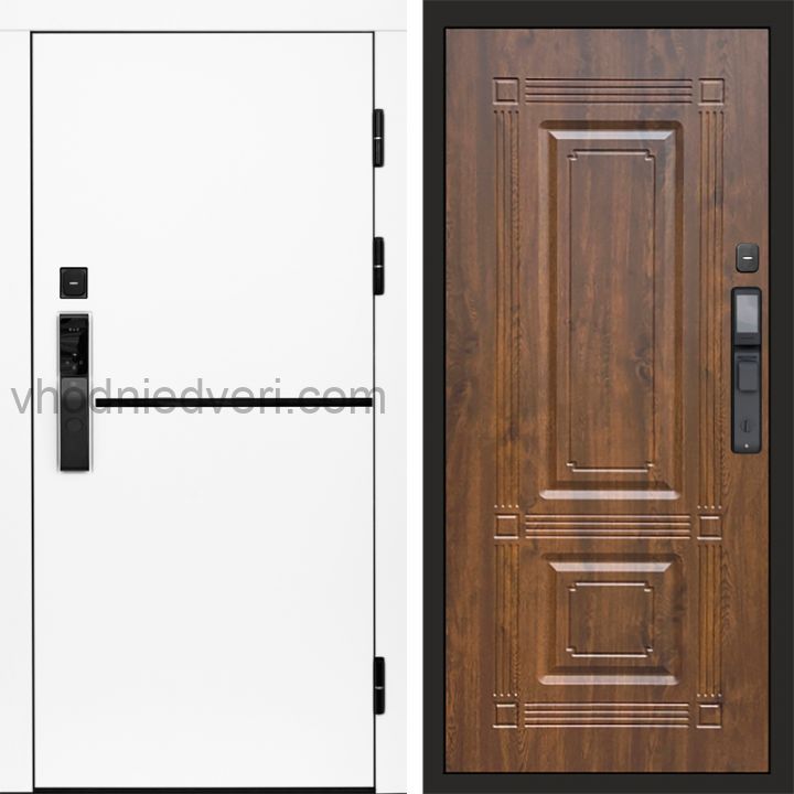 Входная дверь Termo-door ТРЕНД WHITE с электрозамком - Мадрид Дуб