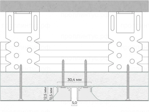 Декоративный разделительный профиль РП 5