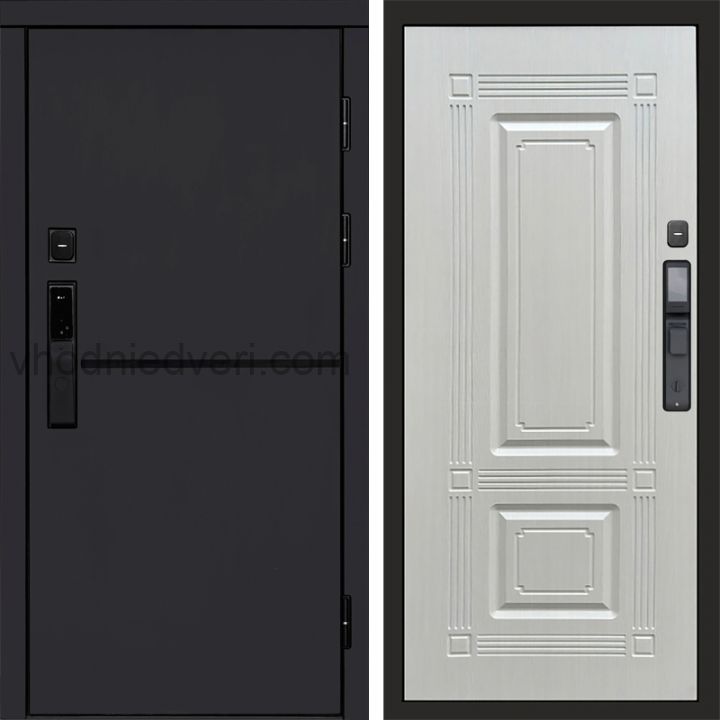 Входная дверь Termo-door ТРЕНД BLACK с электрозамком - Мадрид Лиственница