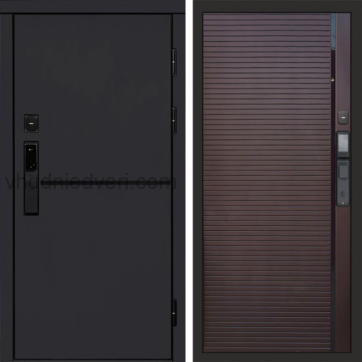 Входная дверь Termo-door ТРЕНД BLACK с электрозамком - Porte Шоколад