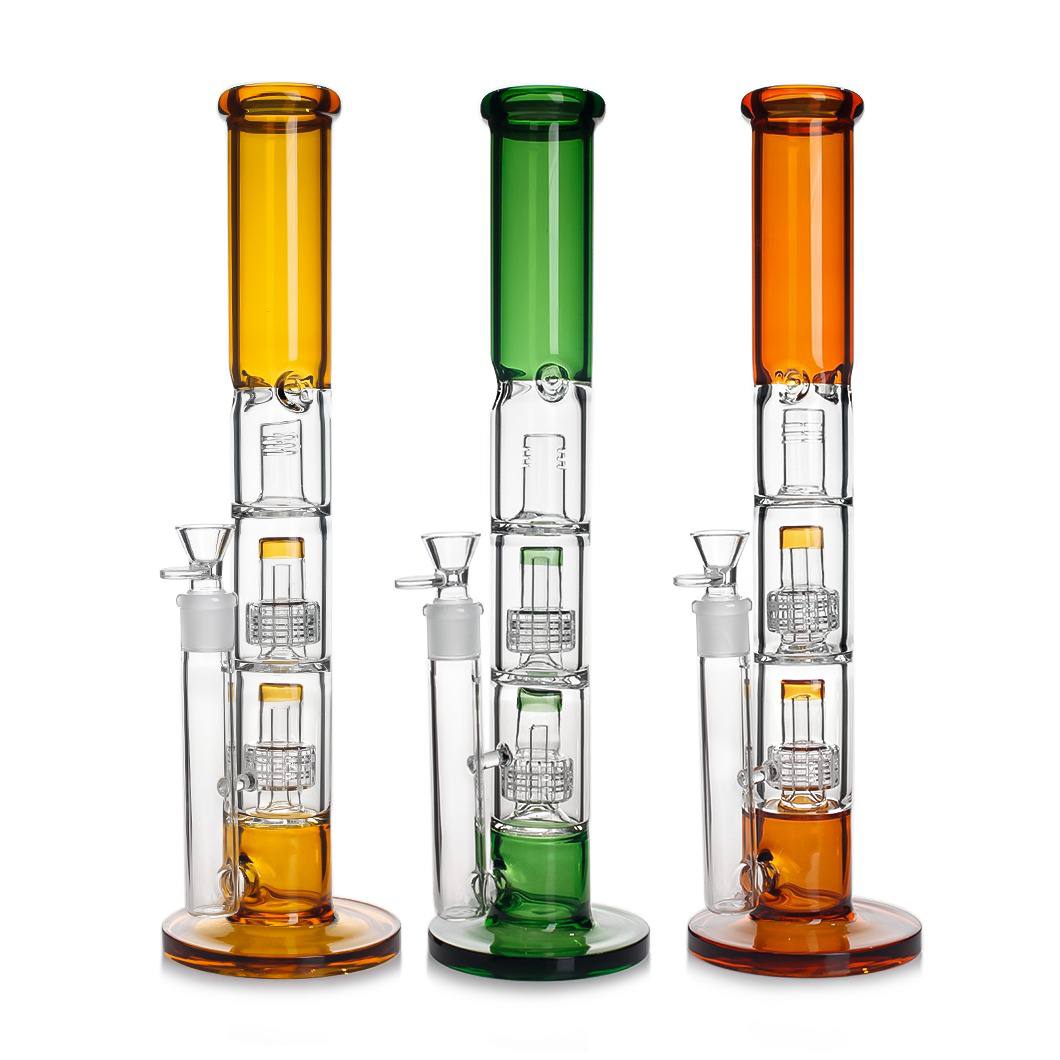 Стеклянный Бонг Double Matrix Strong Color