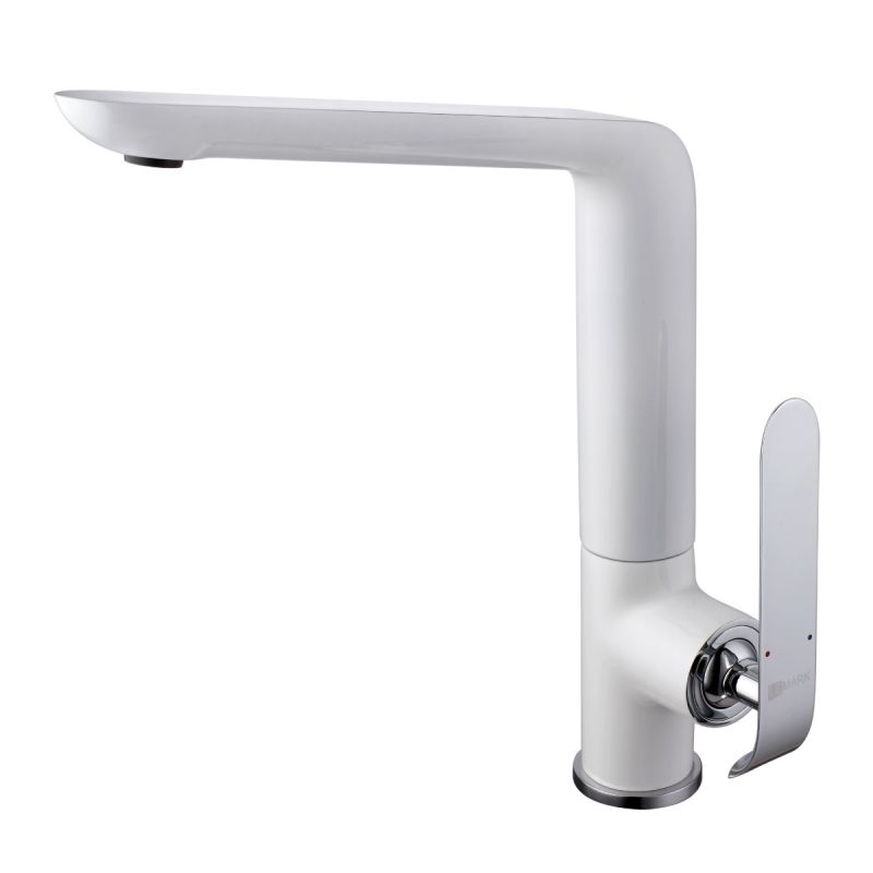 Смеситель для кухни Lemark Melange LM4905CW, хром, белый