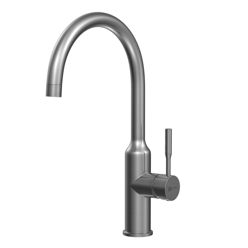 Смеситель для кухни Lemark Expert LM5079GMN с поворотным изливом, графит нано