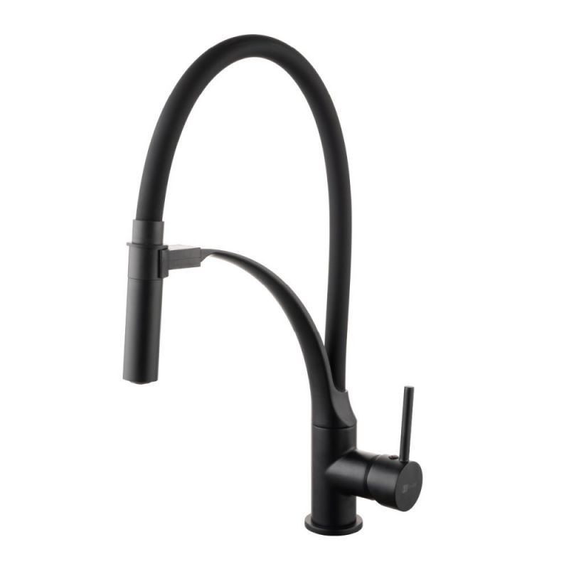 Смеситель для кухни Lemark Soul LM6007BL, черный