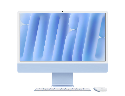 Apple iMac 24 M4 (8C CPU/8C GPU), 16 Гб, 256 Гб SSD, синий, MWUF3