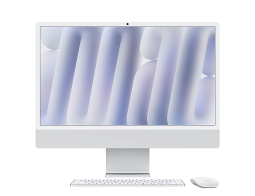 Apple iMac 24 M4 (8C CPU/8C GPU), 16 Гб, 256 Гб SSD, серебристый, MWUC3