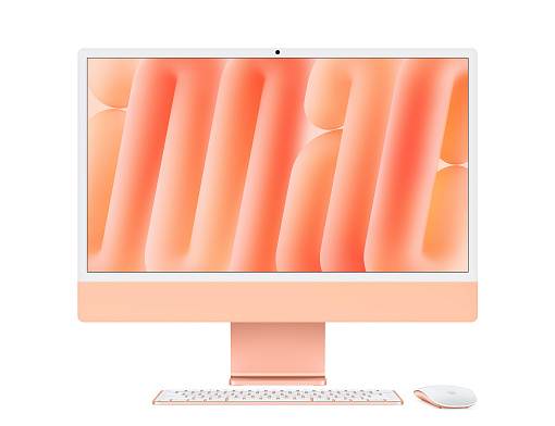 Apple iMac 24 M4 (8C CPU/8C GPU), 16 Гб, 256 Гб SSD, оранжевый, MWUJ3