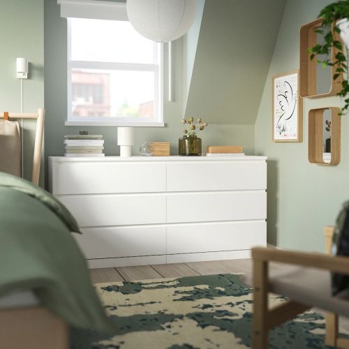 MALM Комод 6 ящиков белый, 160х78 см MALM Комод 6 ящиков белый, 160х78 см