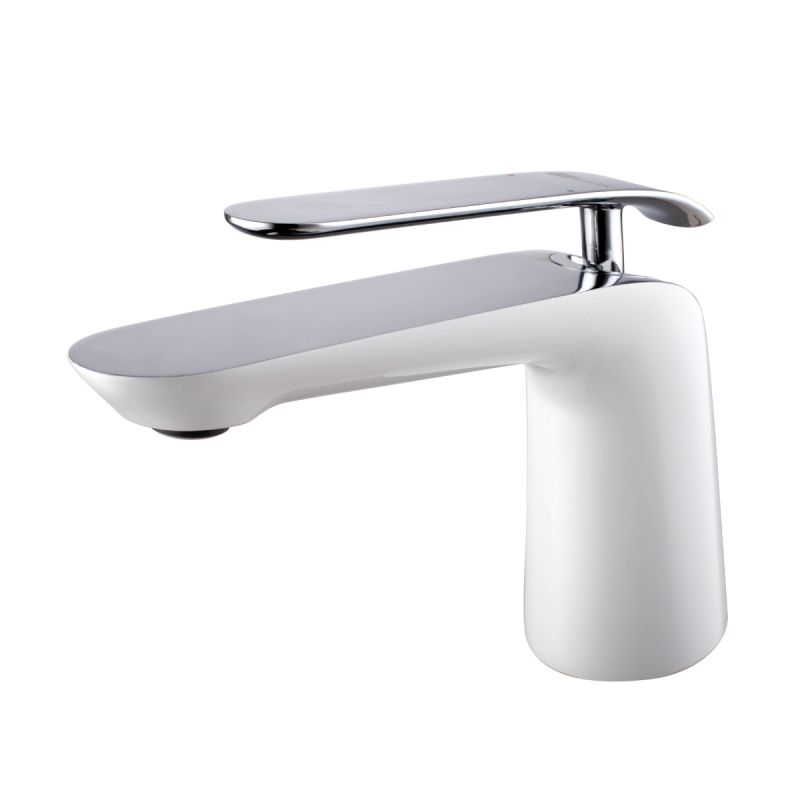 Смеситель Lemark Melange LM4906CW для раковины, хром, белый