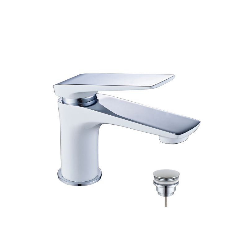 Смеситель Lemark Allegro LM5906CW для раковины, хром, белый