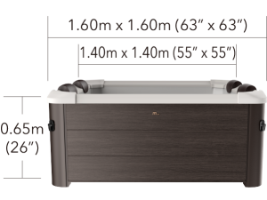 СПА-бассейн MSpa "Tribeca" 850л, 160х160х65см ФОТО