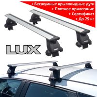 Багажник на крышу Nissan Qashqai (5-dr CUV 2007-13), Lux, крыловидные дуги