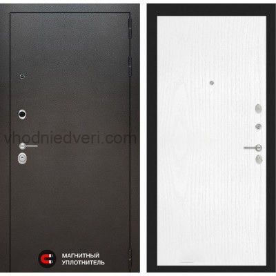 Входная дверь Лабиринт SILVER - 07 Белое дерево