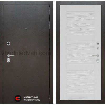 Входная дверь Лабиринт SILVER - 06 Белое дерево